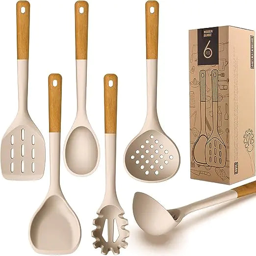 SILICONE COOKING UTENSILS SET