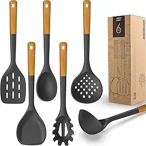 SILICONE COOKING UTENSILS SET